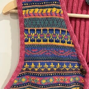 Lizwear Multicolor Knit Vest Vintage